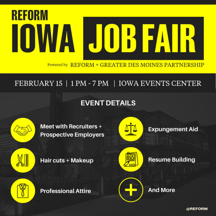 REFORM Alliance and Greater Des Moines Partnership Announce Iowa Job