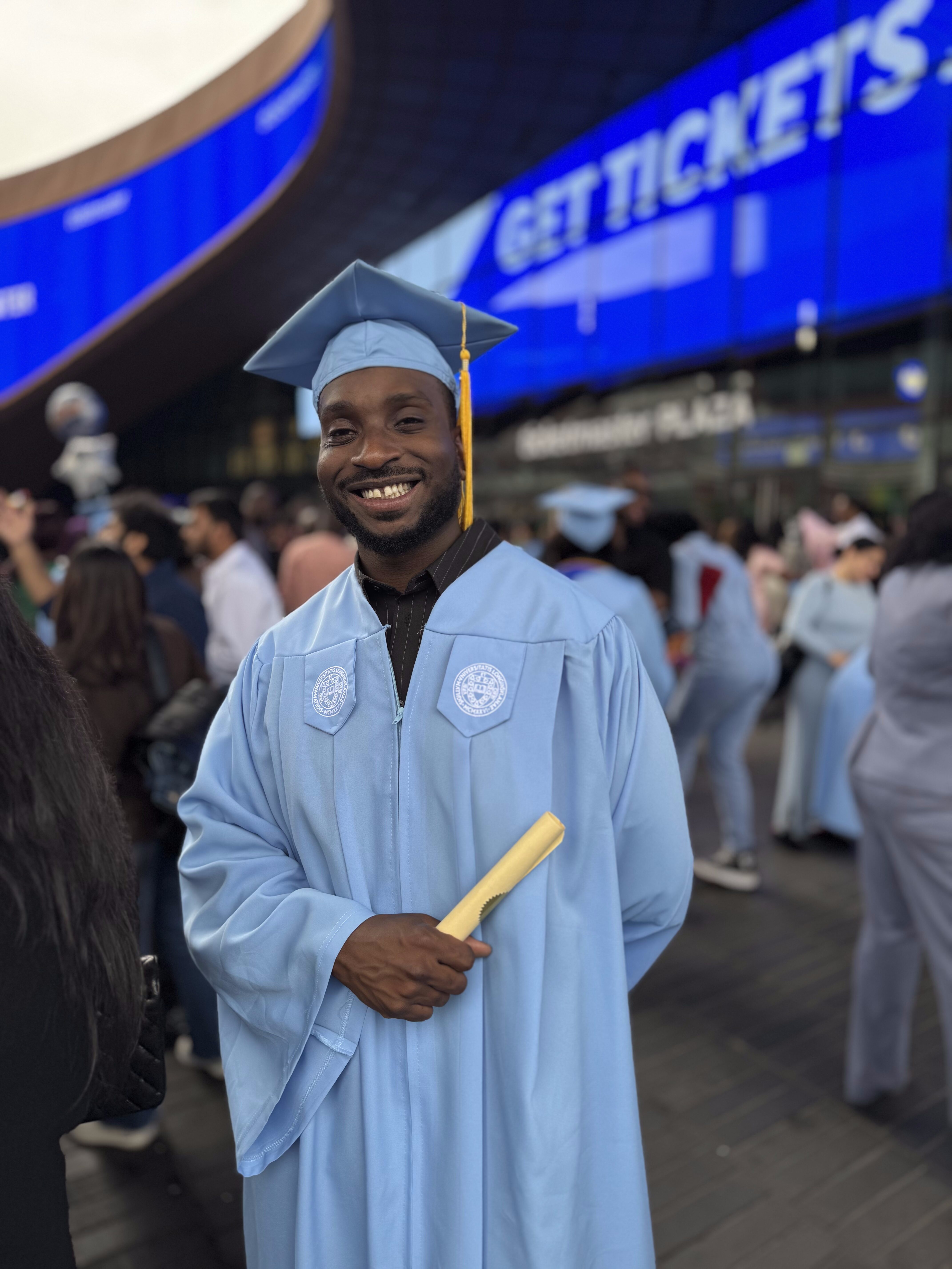 James Severe Graduation Photo, Long Island University